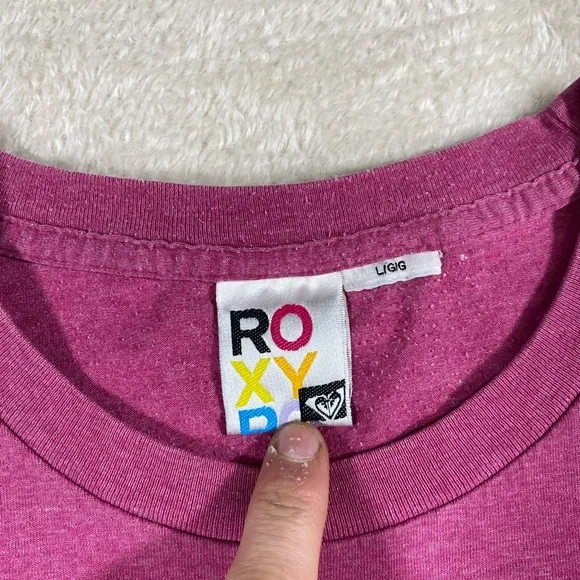 Pink Roxy Tee Shirt - Picture 5 of 8